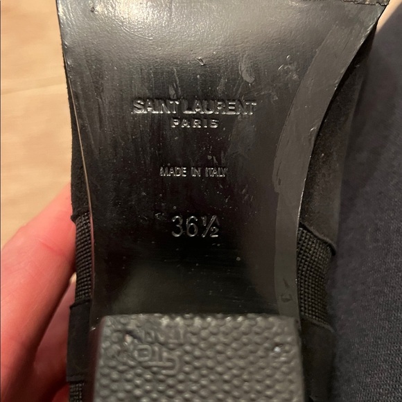 Saint Laurent Babies 40 Chelsea Boots Black Suede | EU 36.5 / US 6.5 - Picture 10 of 13